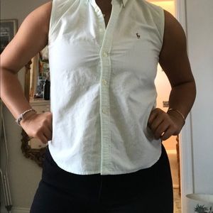 Ralph Lauren Sport button down tank top!